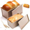DUBUOZA Moule a Pain de Mie avec Couvercle 2 pièces Moule a Brioche Rectangulaire Moule a Brioche pour Toasts,Sandwichs,Gâteaux
