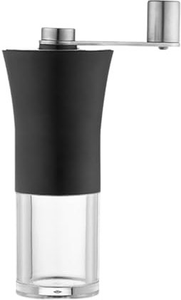 Macinacaffè Burr - Macinacaffè manuale | Fagioli a manovella portatile | Macinacaffè a mano in acciaio inox e pepe per chicchi