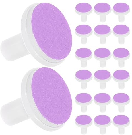 COLLBATH Embouts de Rechange pour Lime à Ongles Bébé Électrique, Coussinets Doux Violet, Compatibles 6-12 Mois, Lot de 30 Pièces pour Soins Précis et Sûrs des Ongles Sensibles en