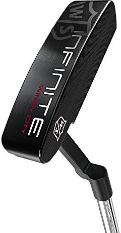 Wilson Staff Herren Putter, Rechtshand, Infinite Windy City, Länge: 34 Zoll, schwarz/silber, WGW90300034