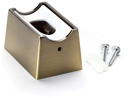 Portalampada S14d per Osram Ledinestra Ralina (70 x 47 x 40 mm), 230 V, Attacco in Metallo Compatibile Con Lampadine LED, Max. 35 W 300 mm Linestra/Max. 60 W 500 mm, Ottone Anticato