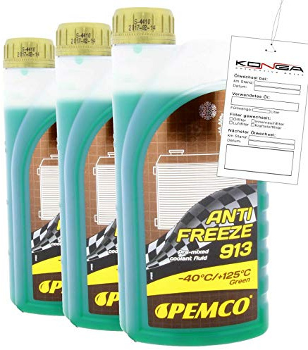 3 Liter PEMCO Antifreeze 913 Typ G13 Kühlerfrostschutz Fertiggemisch -40°
