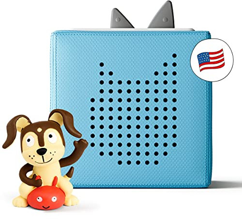Toniebox Audio Player Starter Set with Playtime Puppy - Listen, Learn, and Play with One Huggable Little Box - Light Blue