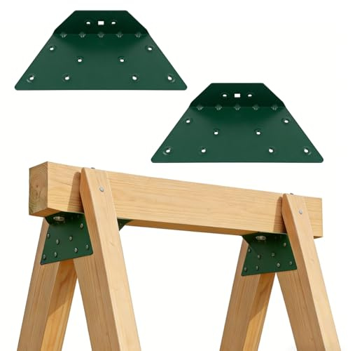 A-Frame - Accesorios de madera para columpio, soporte EZ para columpio, montaje de columpio, soporte de alta resistencia (2 soportes, 20 tornillos incluidos), color verde claro