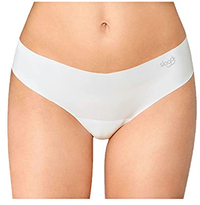 Sloggi Zero Hipster, Offerta 4-6 Pezzi, Slip Donna Invisibile in Cotone Taglio Laser (6 Pezzi Bianco, L)