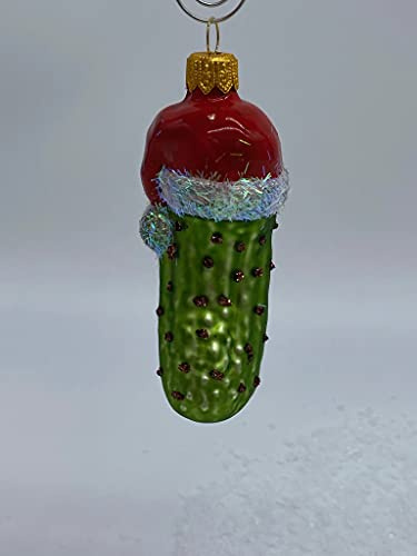 Weihnachtskugeln Glas Weihnachtskugel Glas Weihnachtskugel Handbemalt Weihnachtsgurke Gurke Tradition Weihnachtstradition Geschenk Weihnachten