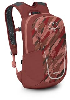 Osprey Daylite Jr Kids Children's Backpack Brush Strokes Print/Red Canyon O/S