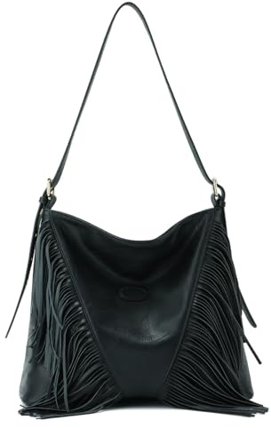 LUI SUI Vintage Fringe Shoulder Bags For Women Tassle Hobo Bags Large Crossbody Fringe Purse