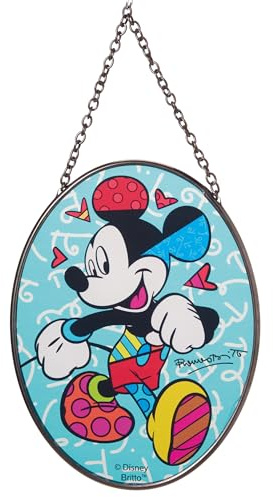 Enesco Disney Britto Mickey Mouse Sonnenfänger zum Aufhängen, 12,7 cm, Mehrfarbig