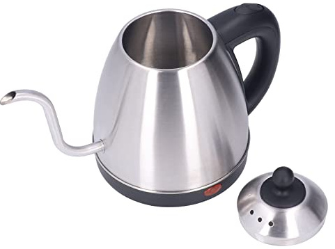Tetera De Café Eléctrica Con Pico De Cisne 12L 1360W Acero Inoxidable Resistente Al Antideslizante Para Preparación De Café De Pour Over Y Métodos De Filtrado Control Preciso Del Flujo