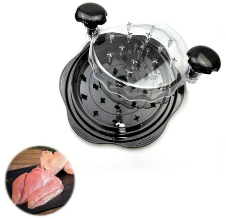 HJIAMA Meat Grinder, Negro Plástico, Picadora Carne Manual, Mango Tiene Forma Ergonómica, Base Antideslizante, Máquina para Picar Carne Profesional, para Pollo Cerdo
