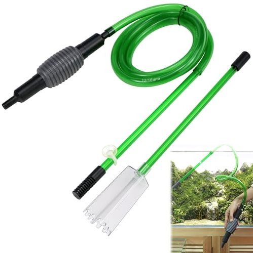 LPZMPZ Mulmsauger Aquarium, Aquarium Wasserwechsel, Handbetriebener Aquarium Reiniger, Aquarium Bodenreiniger für Wasserwechsel und Filter Sandreinigung, für 10–100 Liter Fisch Tank