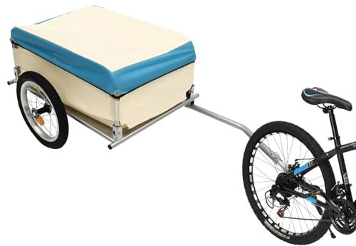 Lastenanhänger Fahrradanhänger Fahrrad Anhänger 50 kg Last Aluminium Utility Cargo Bike Anhänger für Transport Anhänger Hochdeichsel