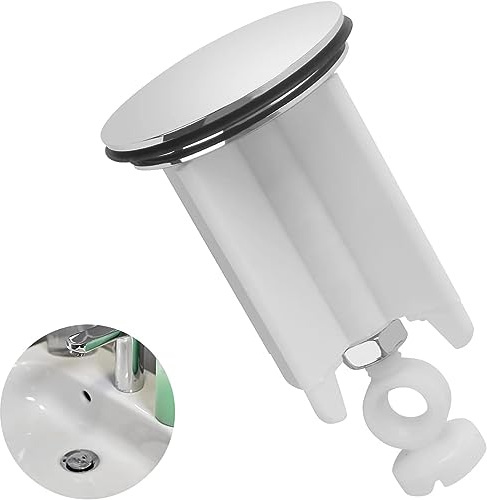 Bouchon de Lavabo Universel, Réglable en Hauteur de 40 mm, Convient pour Tous Les Lavabos et Bidets Courants, Inoxydable et Etanche