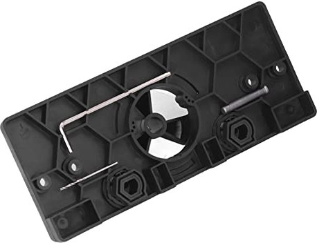 Drilling Hinge Drilling Tool, Practical Hinge Hole Jig Jig for Door Locks (Black)