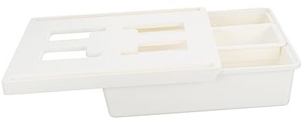 LALAFINA Glue Drawer Box Desk Drawer Organiser Plastic under Desk Storage Office Accessories No Tools Needed Easy to Install Organiser