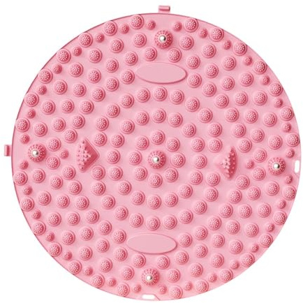 perfeclan Fußmassagegerät Massagemassagebad zum lang sitzenden ergonomischen Akupressurmatten -Matten -Reflexzonenpad für Büro -Fitness -Haushalt, Rosa