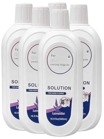 WQMEOR 1 à 5 flacons de nettoyant for sols de 500 ML. Compatible avec Tineco. Nettoyant for sols parfumé à la Lavande Naturelle Floor One for Les séries S3, S5, Pro2, Combo et S7Pro.(5pc 500ml)