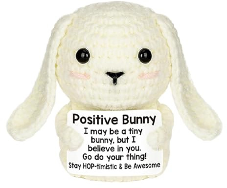 Nexusectar Stricker Häkeltier, 7x5 cm Positives Häkeltier, Überraschender Heutiger Hase, Komfortables Süßes Gefülltes Tier | Zarte Strick Spielzeughäketiere Zum Geburtstag Weihnachten Halloween