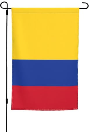 Drapeau de la Colombie imprimé drapeau de jardin double face drapeau extérieur jardin intérieur extérieur décoration 30,5 x 45,7 cm