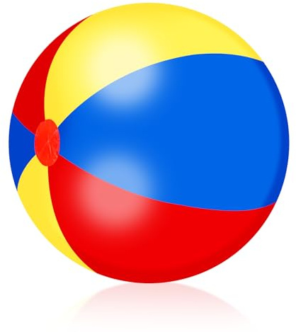 Clvsyh Riesiger Aufblasbarer Wasserball, Riesiger Wasserball Extra Poolball für Sommer, Großer StrandfußBall Pool Spielzeug für Strandpoolpartys Sommerspaß(B)