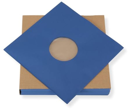LP Innenhüllen blau (100 St.) für Langspielplatten Maxi Single Vinyl Schallplatten 309x301/304 mm gefüttert 80 gr. Premiumpapier