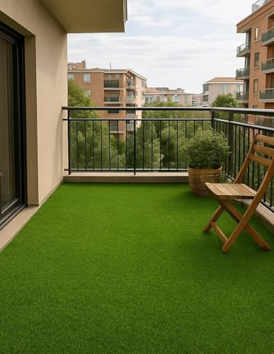 Jardin202 - Césped Artificial Terraza Plus 22mm - Rollo | Ideal para terraza y jardín. Fácil Instalación | Rollo: 2x5 Metros -