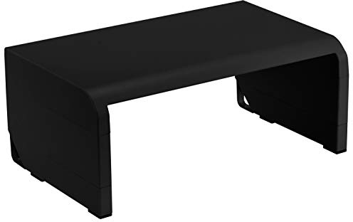 Bostitch Konnect Verstellbarer Monitorständer, 4-fach höhenverstellbar, integriertes Kabelmanagement, Gummifüße, Schwarz