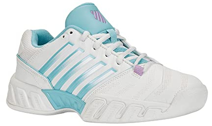 K-Swiss Tennis Damen Bigshot Light 4 Tennisschuh, Glänzend weiße Engel-Blaue She, 41 EU
