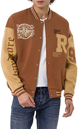 Redbridge Chaqueta para hombre Sweat College Hardcore, marrón, M