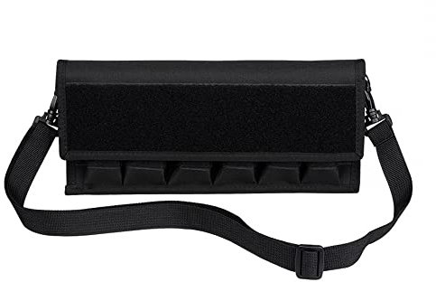 Taktische Magazintasche, Molle Magazin Aufbewahrungstasche mit Schultergurt und Deckel für die meisten Einzel- und Doppelstapelmagazine im Kaliber 9 mm, .40 und .45