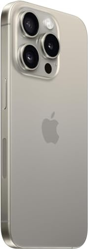 Apple iPhone 15 Pro, 128GB, Natural Titanium - AT&T (Renewed)