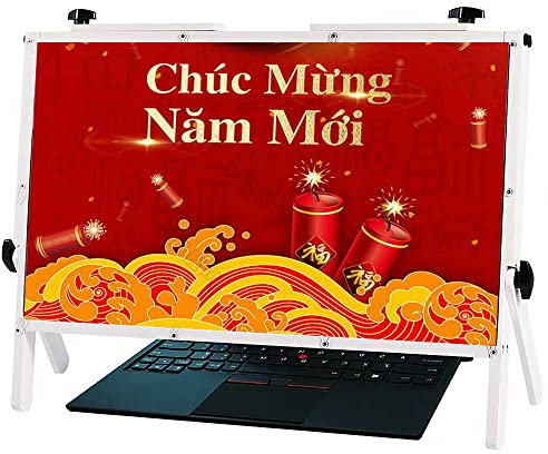 Retro-Handyhalter & Verstärkerständer Computer-Bildschirmlupe für Laptop Faltbare tragbare Bildschirmlupe 22-Zoll-Laptop-Bildschirmlupe, kompatibel mit Laptops, Ipads, Mobile Ph (Weiß)