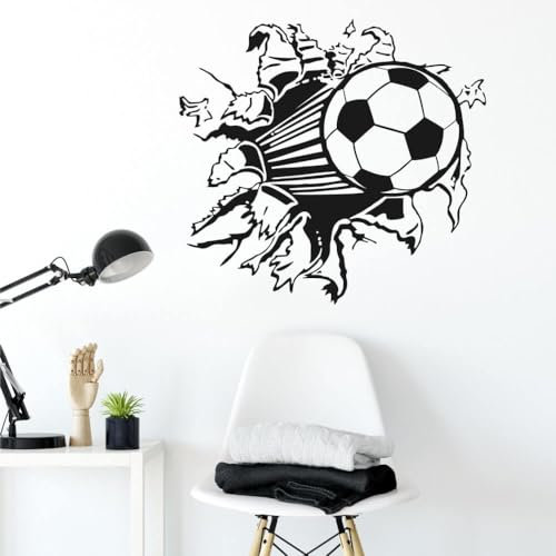 INSPIO Wandtattoo Fußball (3668n) (B.1 42cm x 45cm)