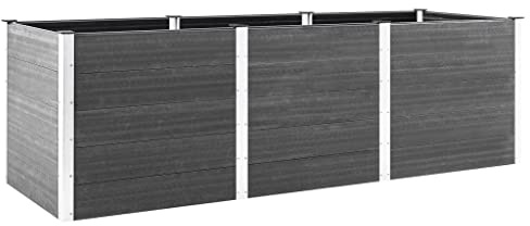 Willood Hochbeet Grau 300x50x91 cm WPC