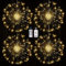 FOOING Starburst - Luci da appendere per esterni, con filo di rame, 200 LED, con telecomando, confezione da 4