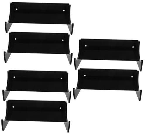 6 Pz Supporto Per Mattarello Ganci Espositore Appendiabiti Porta Mattarelli Da Cucina Porta-perni Olling Per Mattarello Da Cucina Black Acrilico Alipis
