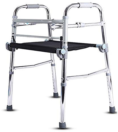 sjdoPulse Klappbarer Rollator, Rollator, Gehhilfen Für Senioren, Faltbarer Gehwagen Mit Sitz, Tragbarer, Leichter Stand-Up-Gehwagen Für Große Erwachsene, Verdickter Aluminiumrahmen