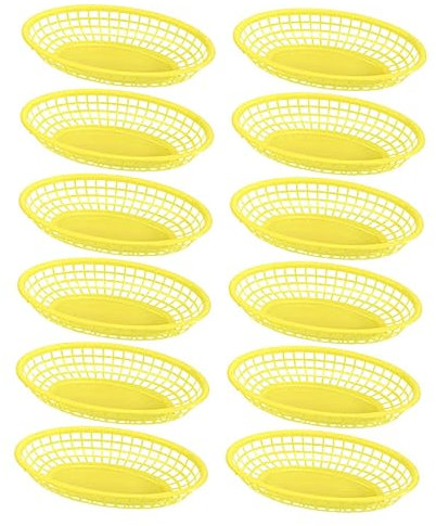 Ciieeo 12pcs Storage Baskets Fruit Baskets Living Fruit Dessert Desktop Storage Container Home Supplies for Kitchen Organizing