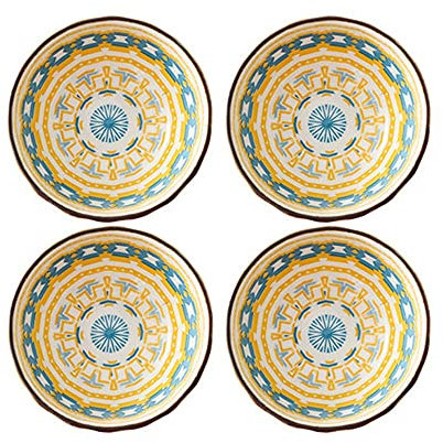 Ceramic Cutlery Salad Bowl 4-inch Ceramic Sauce Dish Set Olive Oil Dipping Bowl Set of 4, Serving Soy Sauce for Ketchup Vinegar Sushi Barbecue Sauce or Seasoning Bowl Small Bowl