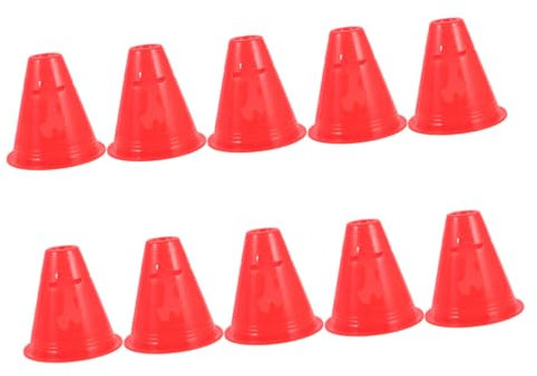 HEMOTON 10stücke Mini-fußballtrainingskegel Aus Agility Sportmarkierungen Trainingskegel Für Fußball Rugby Und Fitnessübungen Kompakt Und Tragbar