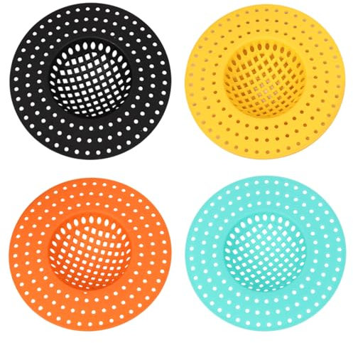 Cesta de receptores de alimentos - Filtro de fregadero de cocina, tapón de drenaje con el tapón | 3.94 pulgadas Inserto de malla anti-mesh, trampa de desechos de fregadero reutilizables, cesta de tram