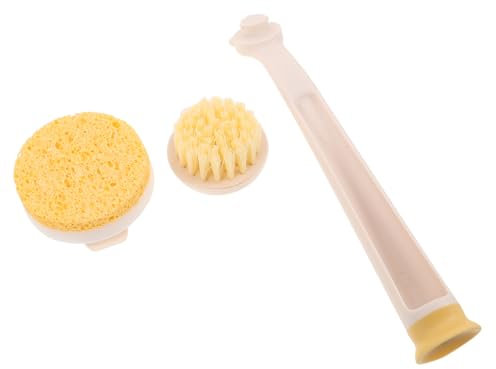 IMIKEYA Pot Printing Dish Brush Handle and Replacement Heads for Pots and Pan Cleaning Scrub Brush for Kitchen Sink Stove