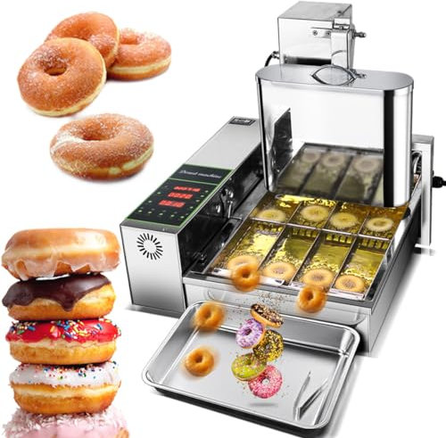 Commercial Donut Making Machine with Intelligent Control Panel, Auto Flip & Adjustable Thickness for High-Volume Production