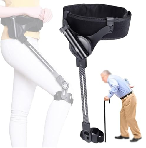 Aides à la marche Bionic Body Power, déambulateur pour hémiplégie après un AVC, entraînement de rééducation des membres inférieurs, marche avec jambes, force réglable sur 3 niveaux,Left Leg-L