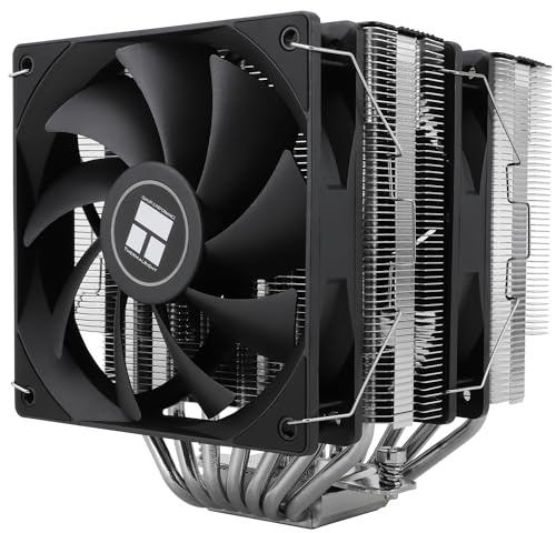 TR-Thermalright Phantom Spirit 120 CPU-kylare, dubbelt torn med 7 värmerör, svart topplock, dubbla 120 mm PWM-fläktar, för AM5/AM4, Intel lga1851/1700/115X