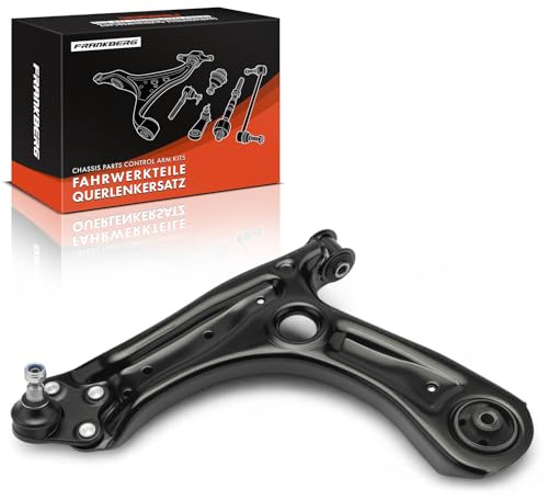 Frankberg Querlenker Achslenker Vorne Links Unten 5U0407151B, 5U0407151A | Kompatibel mit Polo 9A 9N, R.o.o.m.s.t.e.r 5J7, Polo Stufenheck 9A2 9A4 9A6 9N2, Fabia II 542, Polo Stufenheck 9N2 9N4