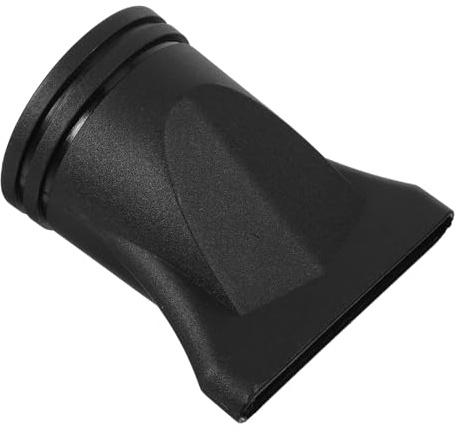 Ugello Phon Superpiatto, Concentratore per Asciugatura Precisa 4,4-4,6cm | Plastica Nera, per Uso Casa e Salone Professionale, Flusso Concentrato e Calore Uniforme