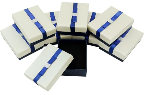 8er Pack Schmuck Geschenkbox,Rechteckige Pappschachtel Set,Papier Geschenkverpackungen Schachteln Mit Schleife Und Schaumstoff,Karton Geschenkschachtel Für Jahrestage Hochzeiten Feste Geburtstage