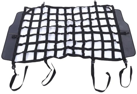 Pissente Rear Cargo Barrier Net for JK JL, Oxford Fabric, Pet Restraint Net, Easy Installation, Secure Your Pets During Travel